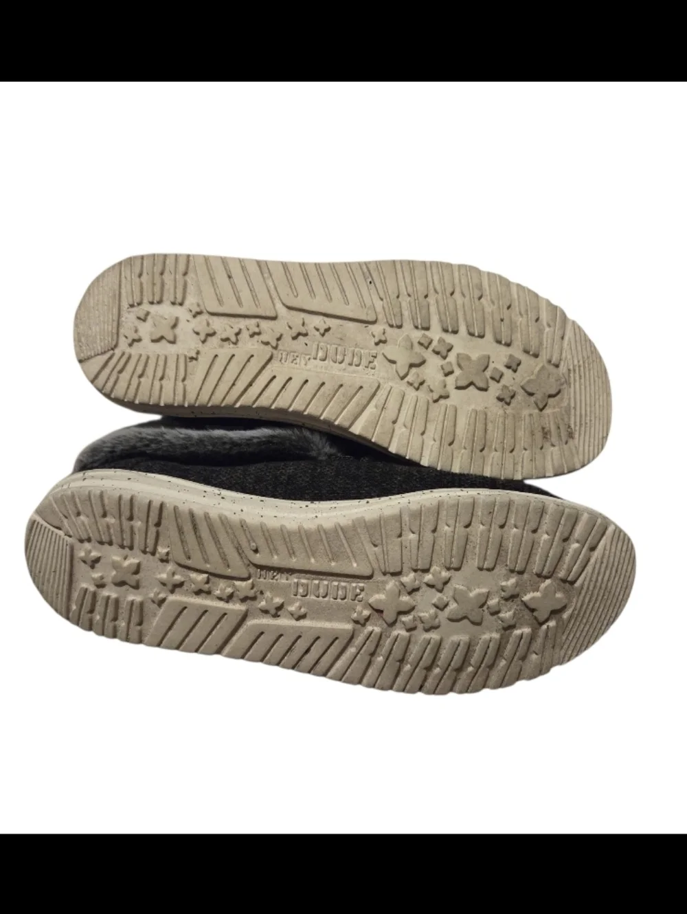 Women’s Size 9 Hey Dude Grey Britt Fur-Lined Shoe